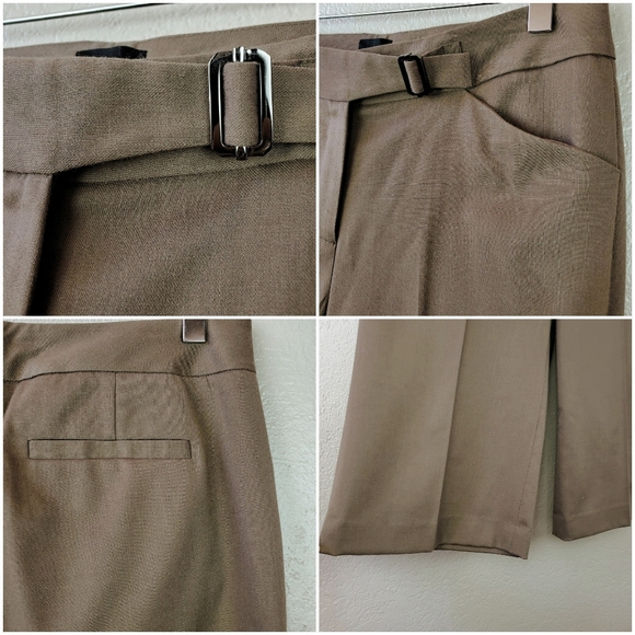 Vintage Saks Fifth Wide Leg Cropped Palazzo Gaucho Culotte Capri Wool Pa… - Picture 8 of 8